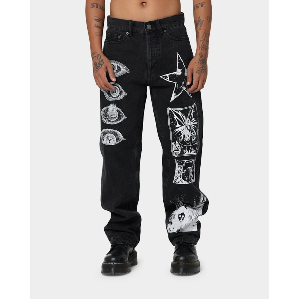 OBEY Mens Hard Work Dreams Denim Jeans Size 34